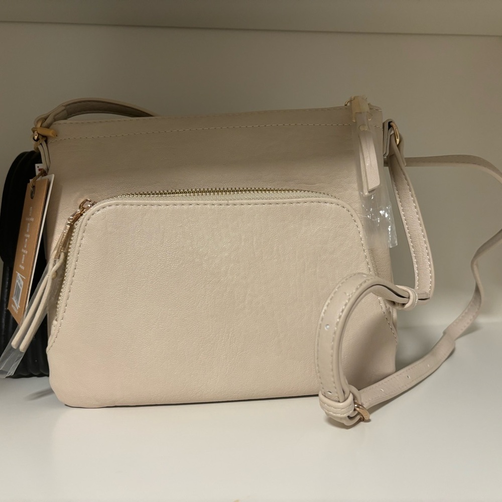 Elegant Cream Crossbody Bag
